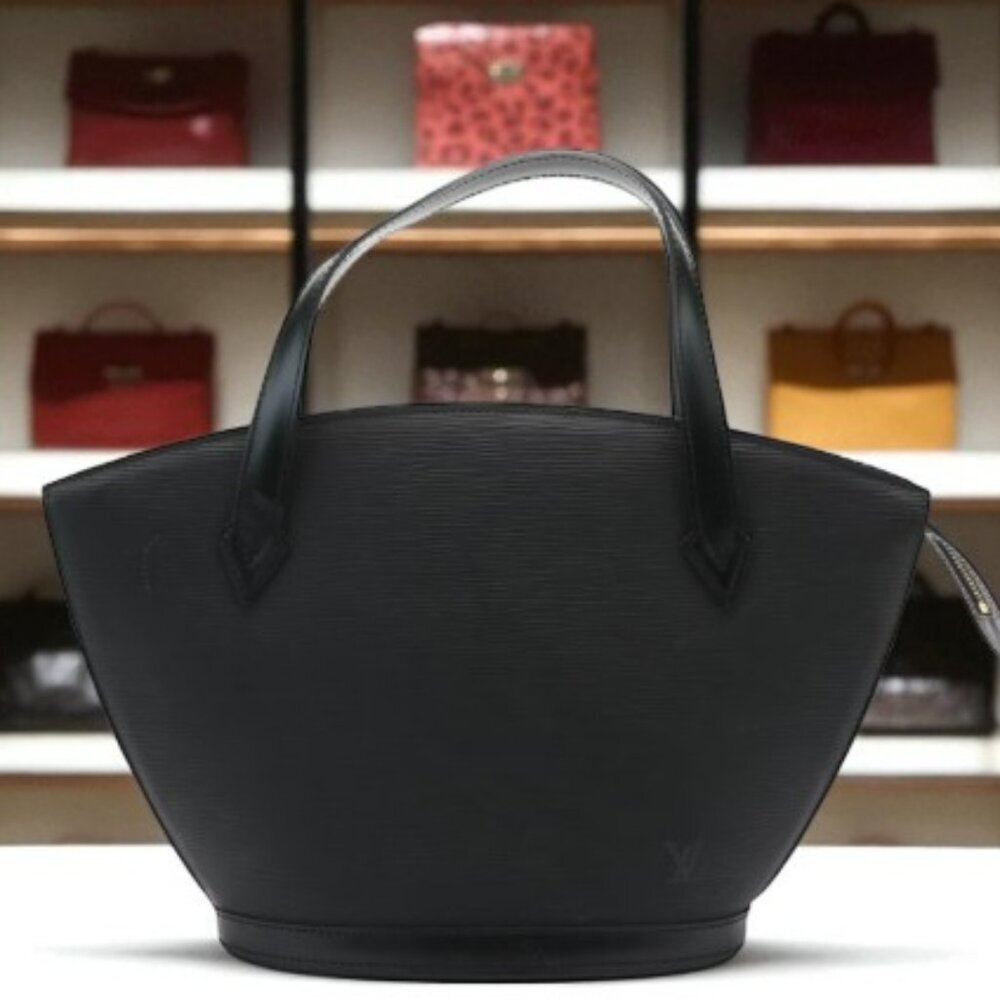 Louis Vuitton Saint Jacques Pm Black Epi Leather Tote Bag